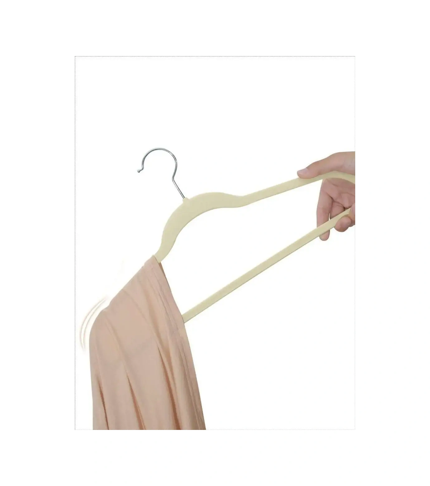 X-company Kabar Velvet Askılık Seti 10 Adet" 116310805 Açık Bej