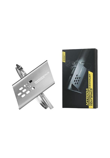 Rhinowalk Mtr004 Motosiklet Egzoz Borusu Haşlanma Önleyici Koruma Gri