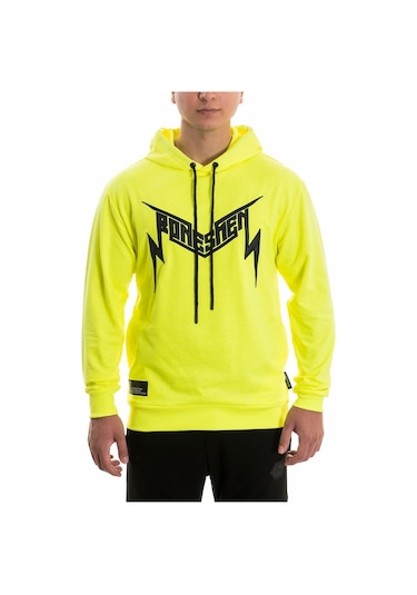 Bonesmen Erkek Kapüşonlu Sweatshirt (463018964) Neon Sarı
