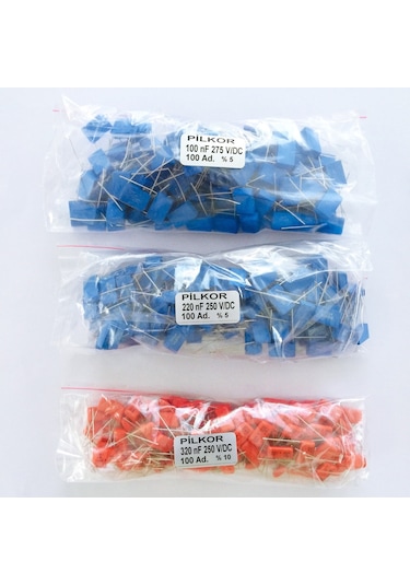 Pilkor Damla Ve Kutu Tipi Kondansatör 15Mm - 100Nf, 220Nf - 100Ad