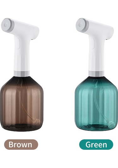 Skycity 900ml Kahverengi Akıllı Zamanlayıcı Elektrikli Sulama Sprayı - Usb Şarjlı, 2 Mod Su Şekli/toz , Görünür Poşet, 1200mah Batarya