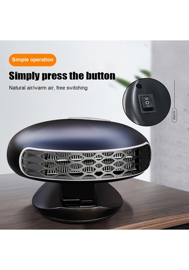 Ximistore9 12v/24v Araç Isıtıcı - Yaz Kış Kullanım, Hızlı Isınma Ve 360 Dönebilir Tasarım