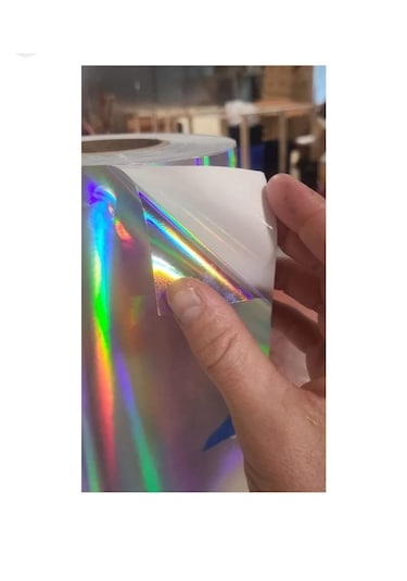 Hologram Gökkuşağı Bir Araçlık Set 4 Jant Kaplamalık Folyo