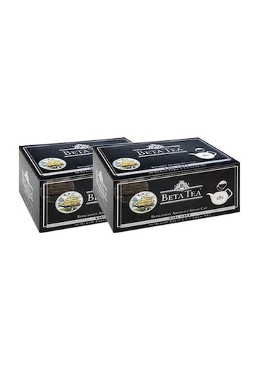 Beta Tea Earl Grey Bergamot Aromalı Siyah Demlik Poşet Çay 2'li 100 x 3.2 G