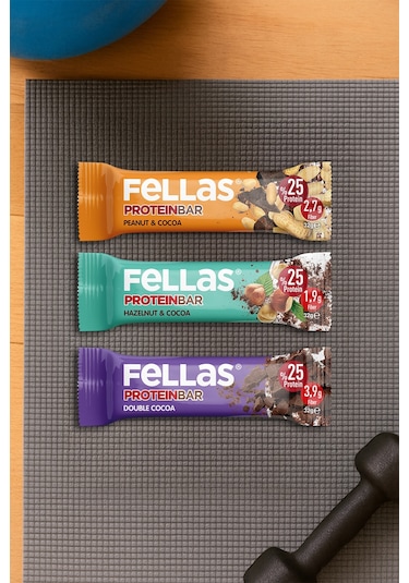 Fellas Protein Bar 4 Çeşit Karma Kutu 32 Gr x 12 Adet