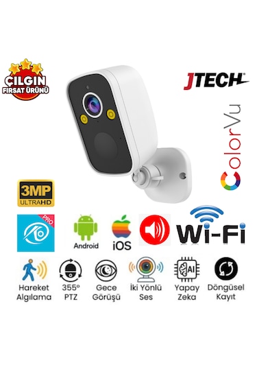 O-kam 2027 2mp Wi-fi 1 Lens 8000mah Bataryalı Alert Ptz