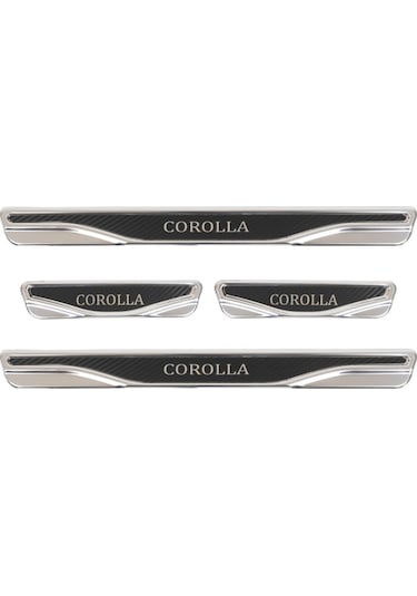 Toyota Corolla 4 Prç. Iç Kapı Eşiği Karbon Krom