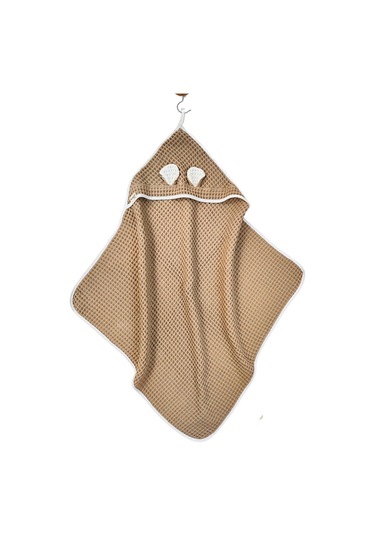 Ekru Pike Bebek Battaniyesi Doğal Organik Uyku Çift Taraflı Bebek Havlu Örtü Yenidoğan Mevsimlik S.kahve Sütlü Kahve