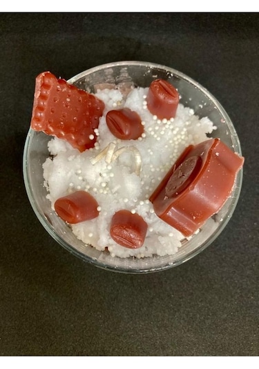 Candles Chocolate Cupcake Çikolata Mum Aromaterapi Kokulu Cam