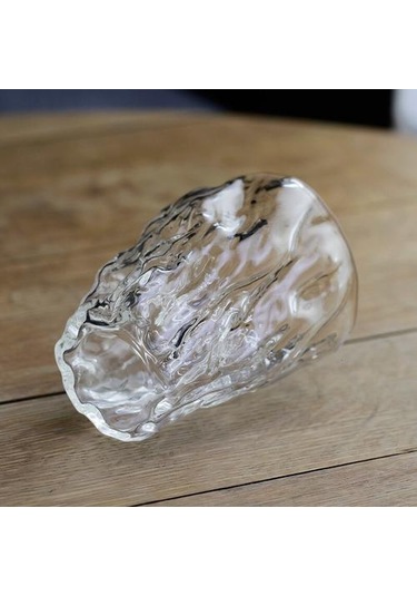 1 Adet Japon Düzensiz Çekiç Sanat Viski Tumbler Cam Eski Moda Yapıt El Yapımı Viski Kupa Chivas Kupası Şarap Camları Verre A Vin Eski Moda Cam Açık Gri