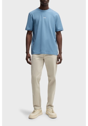 Boss Erkek T Shirt 50473278 462 Mavi Mavi