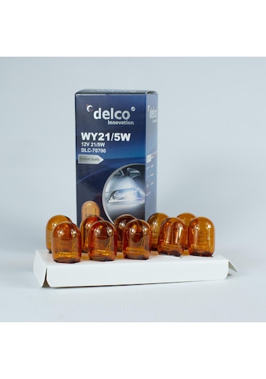 Delco U.s.a Wy21/5w Çift Duy T20 Amber 12 Volt 10 Adet
