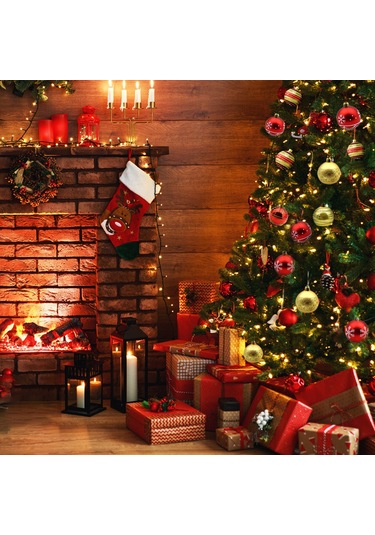 Gajeena 6cm Göl Mavisi Noel Ağaç Topları, 24 Adet Pvc Boyalı Noel Dekorasyonları, Kutulu Noel Ağaç Zırhı Çok Renkli