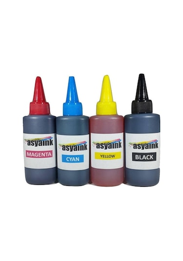 Asyaink Canon Uyumlu Kartuş Dolum Mürekkep Seti 4X100 ML