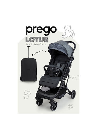 Prego Lotus Tek Elle Katlanabilir Kabin Boy Bebek Arabası