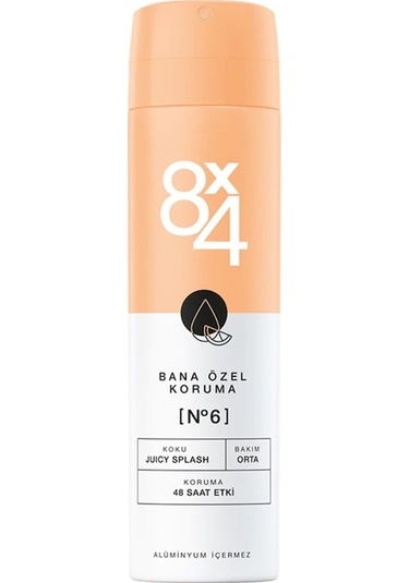 8X4 No:6 Bana Özel Koruma Juicy Splash Kadın Sprey Deodorant 150 ML