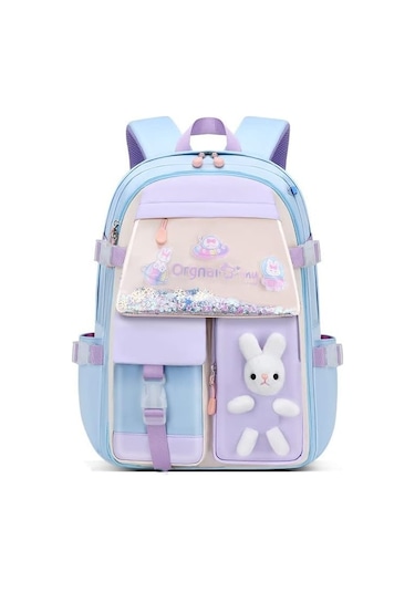 Aromee Çok Bölmeli Büyük Kapasiteli Sırt Çantası Suya Dayanıklı - Mavi