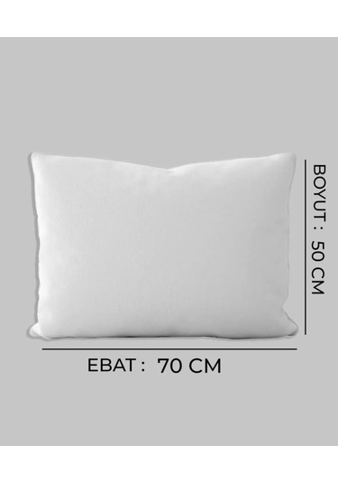Mikrofiber Yastık 800 Gr. 50x70 Polyester Elyaf Dolgulu Hijyenik