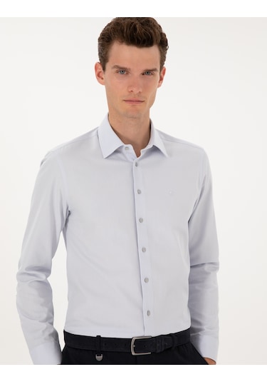 Pierre Cardin Erkek Gri Gömlek Desenli 50312330-vr024 Gri