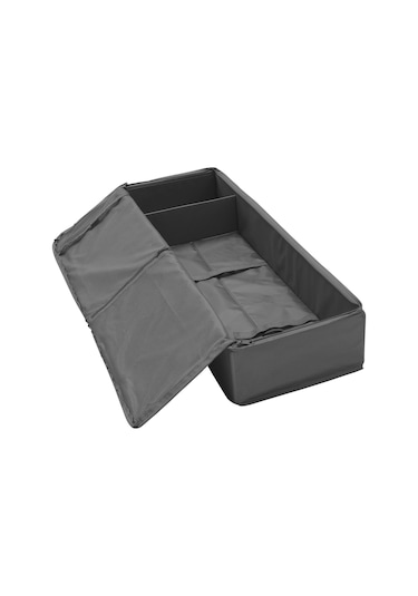 Bölmeli Saklama Kutusu Hurç Ölçü 90x30x15 Cm Meridyendukkan Gri-düzenleme Kutusu Gri