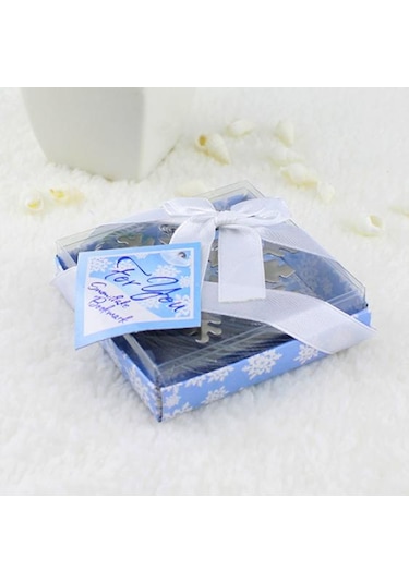 Yeni Sevimli Kar Tanesi Alaşım İmi Yaratıcı Zarif Şerit Kutusu Hediye