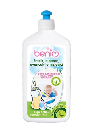 Benim Vegan Bitkisel İçerikli Emzik Biberon ve Oyuncak Temizleyici 500 ML