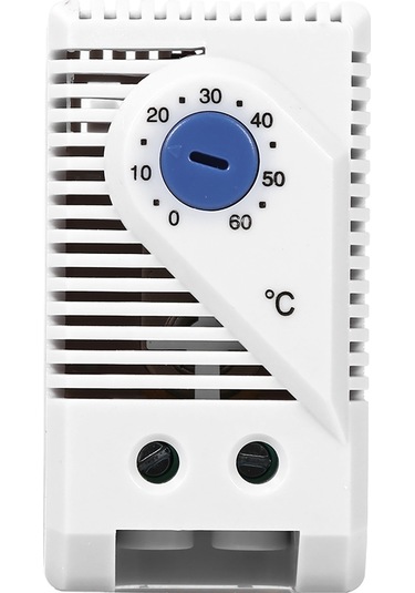Vkemall Mekanik Termostat Kts011 - 0-60 C Ayar Aralığı, Plasti K Kasa, Ray Montaj, 250vac 10a, Ev Ve Ticari Kullanim İçin Isıtıcı/fan Kontrolü
