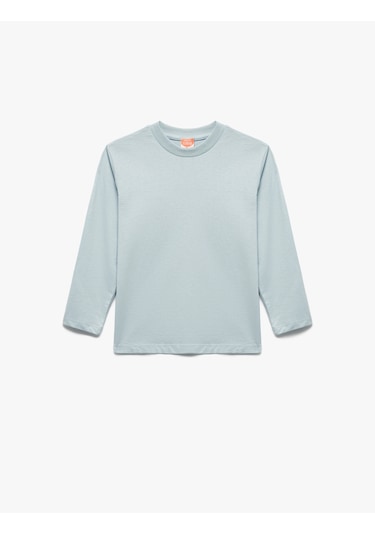 Koton Uzun Kollu Bisiklet Yaka Pamuklu 5'li Tişört Seti Gri 6wmb10179tk Gri