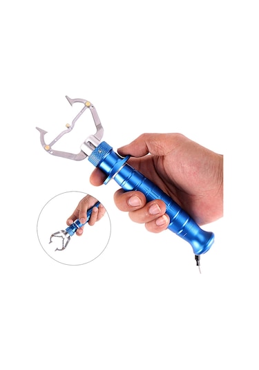 Dolıty Balık Tutucu Klips Paslanmaz Çelik Balıkçılık Mavi