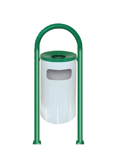 Palex Bivopazar Çift Ayaklı Bahçe Tipi Çöp Kovası Boyalı