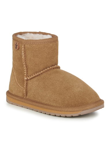 Emu Australia Unisex Çocuk Bot Wallaby Mini Kahverengi Cst Kahve Kahverengi