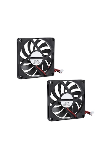 Yunboo 2 Adet 3d Yazıcı Soğutma Fanı 8010 12v Yağlı Eksenli - Yüksek Hızlı 6000r/min , Yüksek Hava Akımı 21.46cfm , Düşük Gürültü, Dayanıklı Abs Malzeme