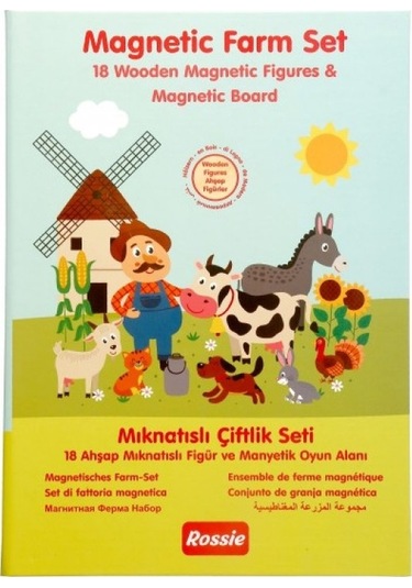 Rossie Ahşap Mıknatıslı Çiftlik Oyun Seti