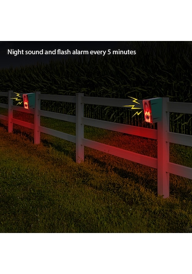 Hangfox Güneş Enerjili Hayvan Çekici - 3 Modlu Ses Ve Işık Alarmı, 20 Saniye Kayıt Fonksiyonu, Uzaktan Kumanda, 911n İngilizce Versiyonu