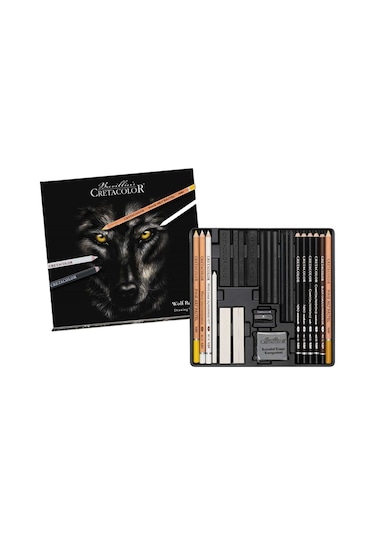 Cretacolor Wolf Box Drawing Set 25 Parça N-91400-2602