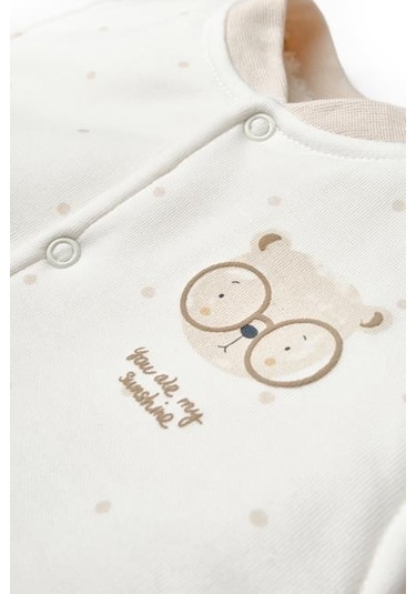 Bebek Yelek %100 Organic Pamuk Yenidoğan Serisi-csy8117 Gri