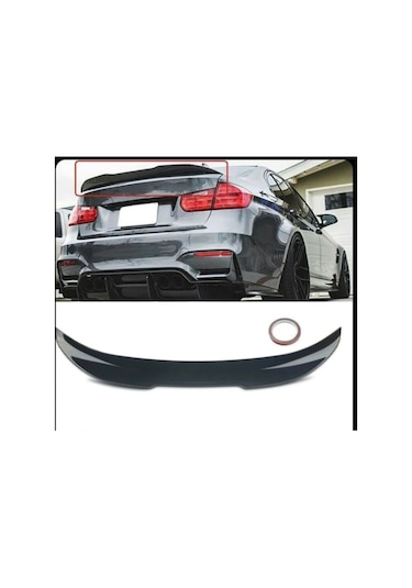BMW F32 2013-2018 Uyumlu İthal Piano Black Psm Bagaj Üstü Spoiler
