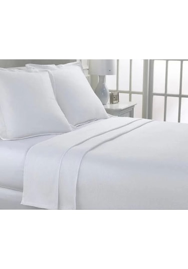 Hastane Tipi 10 Adet Tek Kişilik Çarşaf ,160x240 , 57 Tel Beyaz