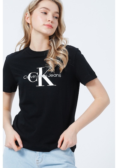 Calvin Klein Kadın Tişört-j20j219142 Siyah