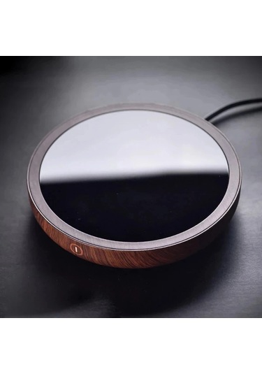 110v/220v Fincan Isıtıcı Kahve Kupa Isıtıcı Sıcak Çay Makineleri İçin İsıtma Round-white Eu Plug Beyaz