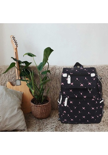 Createtech Wbp2266 Usb Siyah Okul Çantası Kadın Moda Çanta 47801760 Kahverengi