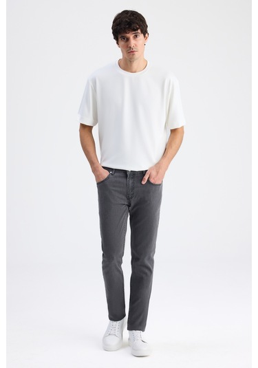 Twn Super Slim Fit Gri Denim Pantolon 6ecj30081011m 301