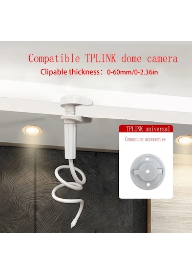 Xuweiwei Esnek Bebek Monitörü Askısı, Boıfun/tecguud/iegeek Uyumlu, 43.31 İnç Tplınk Evrensel Güvenli Tavan Montajı