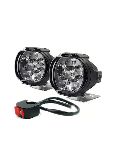 Motosiklet 6 Ledli Drl Sis Farı Seti
