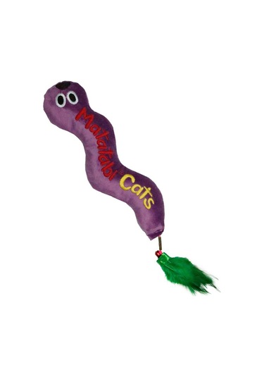 Matatabi Cats Big Wormy Sesli Peluş Matatabili Kumaş Kedi Oyuncağı 36 x 3.5 x 6 CM