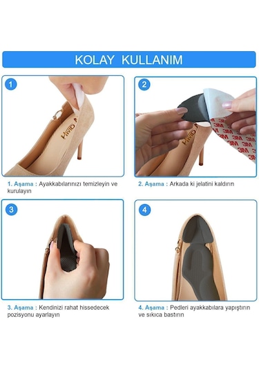 Active Team SP08 - Yapışkanlı Topuk Koruma | Topuk Vurma Önleyici Ped