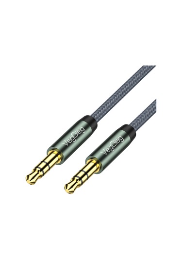 Veggieg 3.5mm Jack Trs Hi-fi Örgülü Aux Ses Kablosu 3 Metre