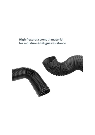 Powertec 70198 Esnek Toz Toplama Hortumu, 6,4 Cm Uzunluğunda 1