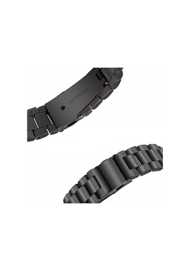 Seiko Kayış Bilezik 24mm Siyah Paslanmaz Çelik Saat Kayışları Erkekler/kadınlar İçin