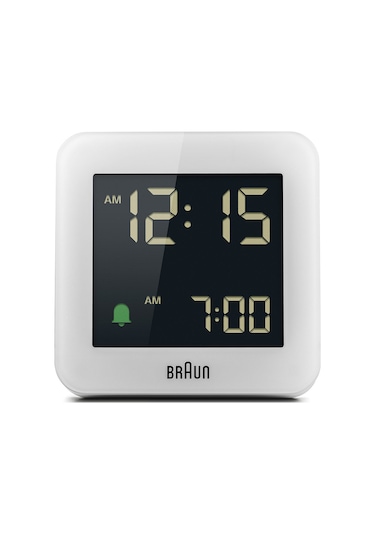 Braun Bc09w Beyaz Dijital Alarmlı Masa Saati Brn.bc09w